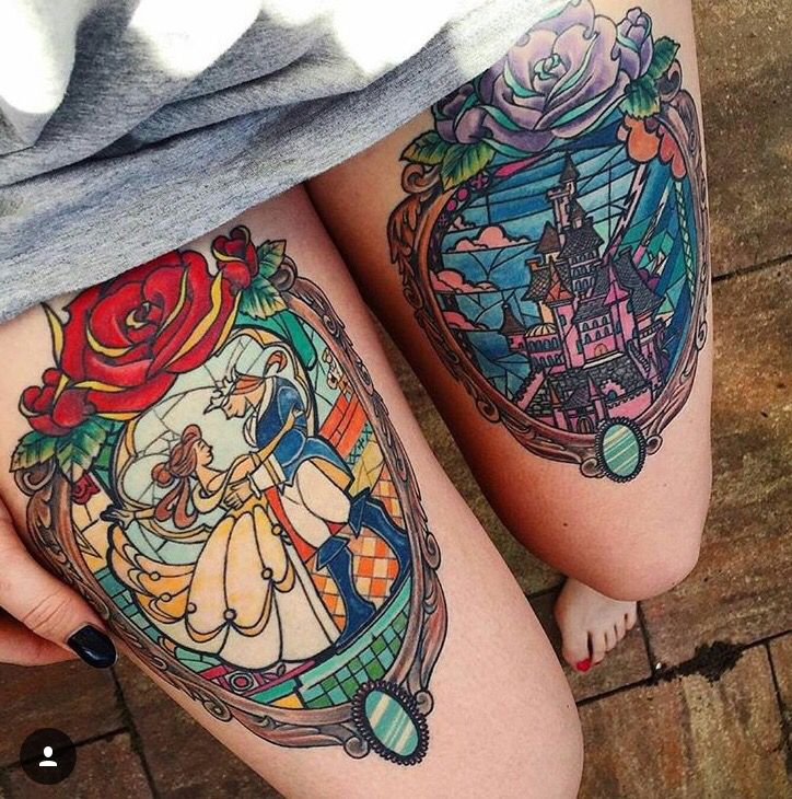 beast tattoo, beauty and the beast