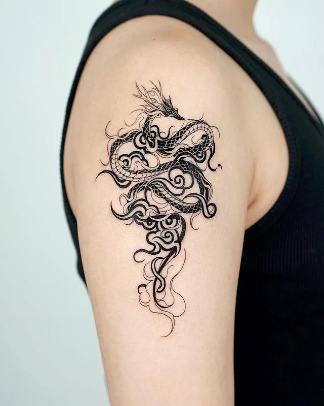 40 Cartoon Of A Small Dragon Tattoo Designs Illustrations RoyaltyFree  Vector Graphics  Clip Art  iStock