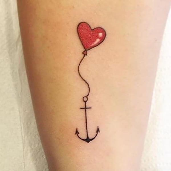 Heart Tattoos with Balloon