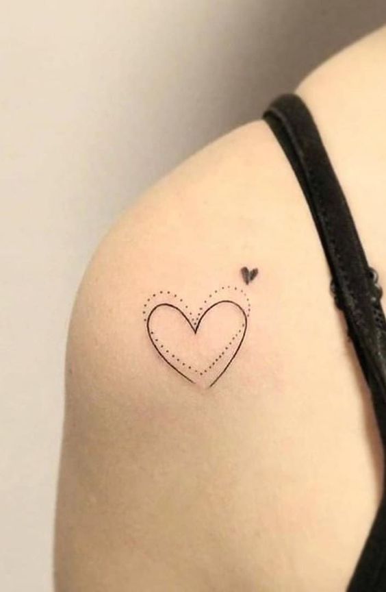 Double Heart Tattoos for Double Fun