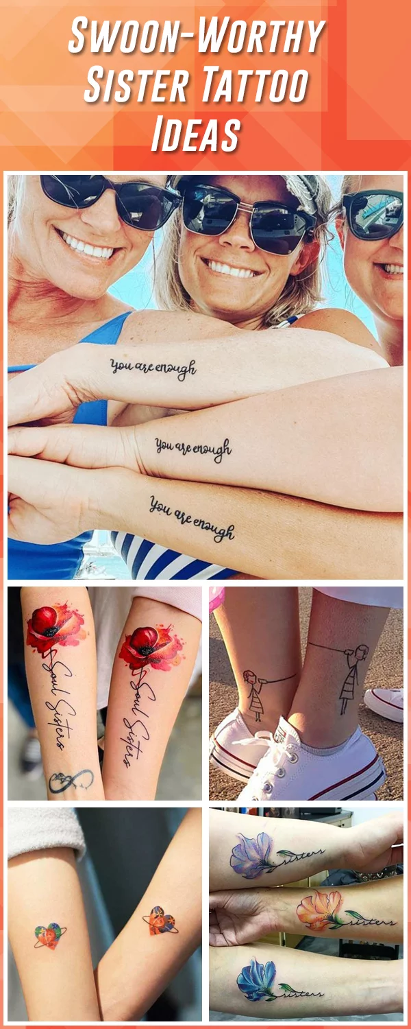 60 Best Sister Tattoos to Inspire You in 2023