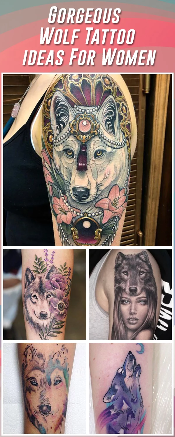 95 Best Tribal Lone Wolf Tattoo Designs  Meanings 2019
