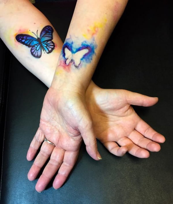 butterfly tattoo symbolizes love and bond