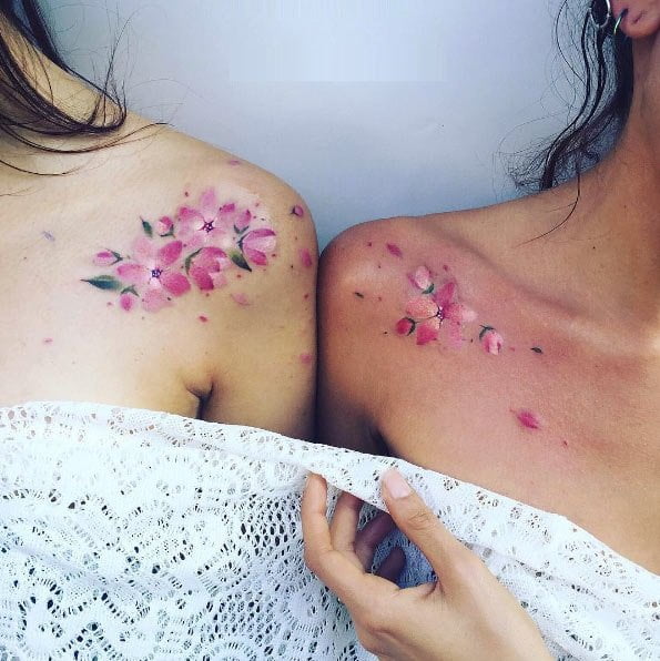 shoulder sister tattoos