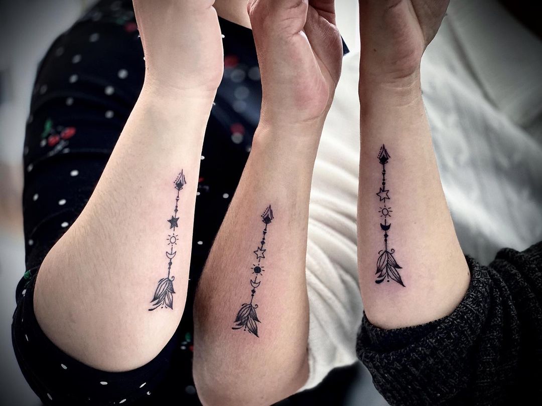 sun and moon tattoos