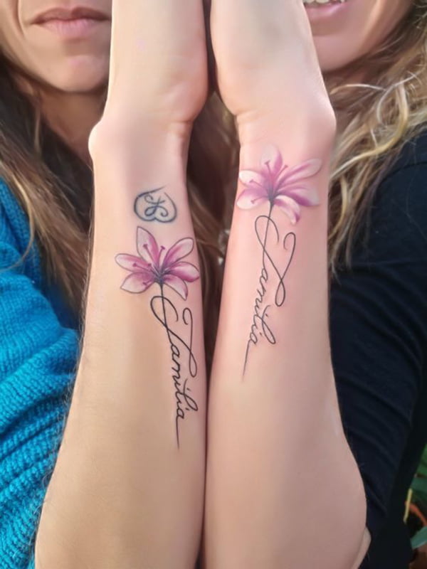 meaningful sister tattoos