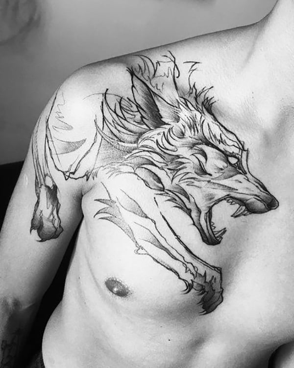 Wolf Paw Tattoo