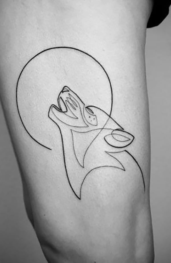 Howling Wolf Tattoos