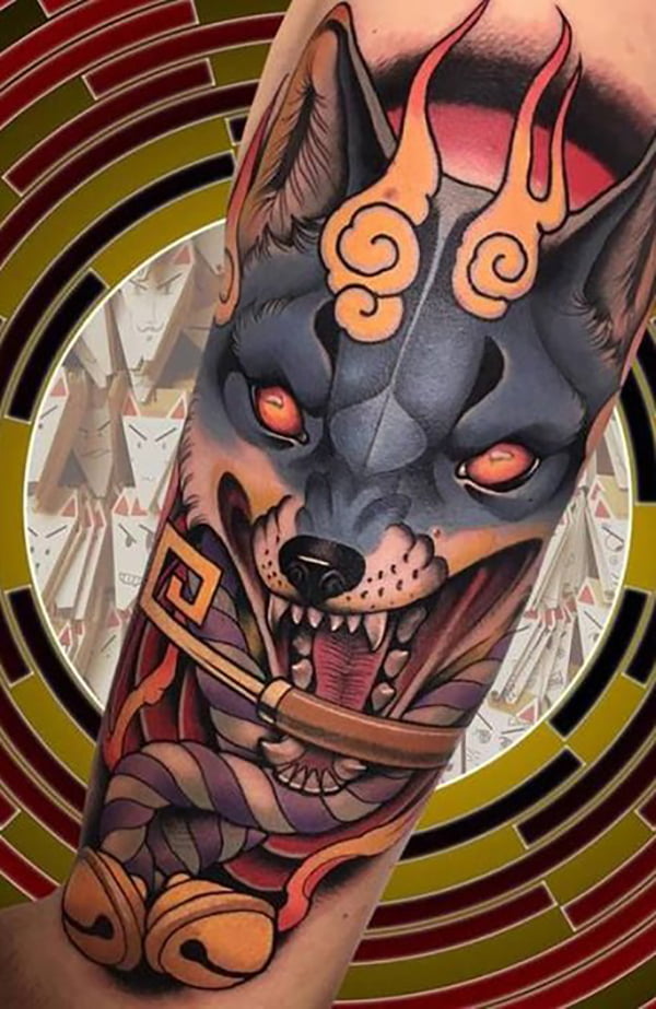 Tribal Wolf Tattoo