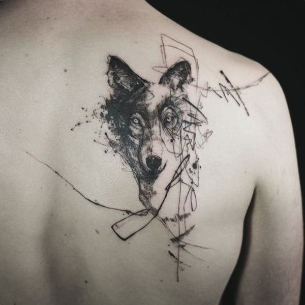 Tribal Wolf Tattoo