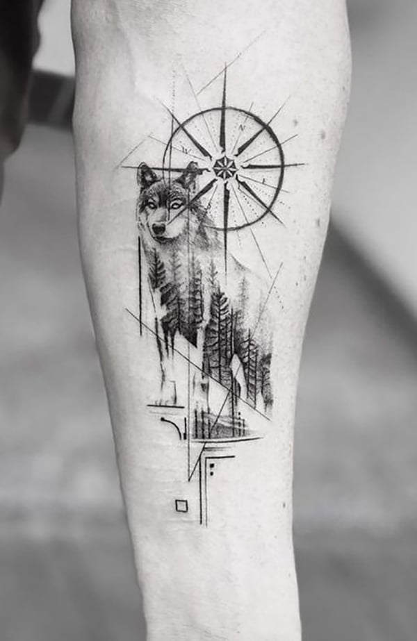 Wolf Headdress Tattoo