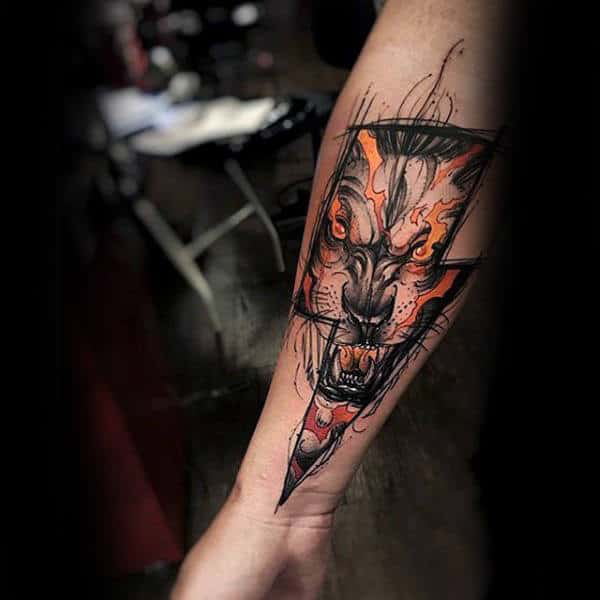 Wolf Headdress Tattoo