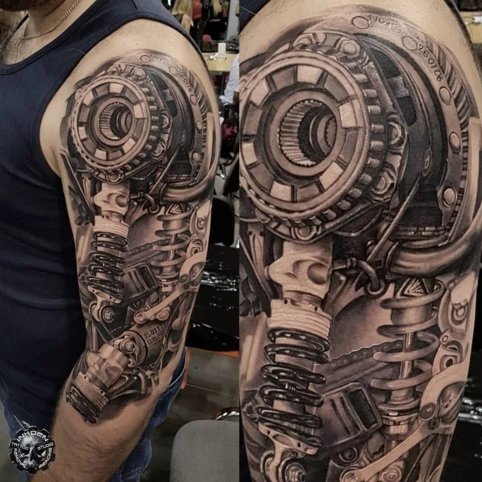 92 Innovative Bio mechanical Tattoos On Shoulder  Tattoo Designs   TattoosBagcom