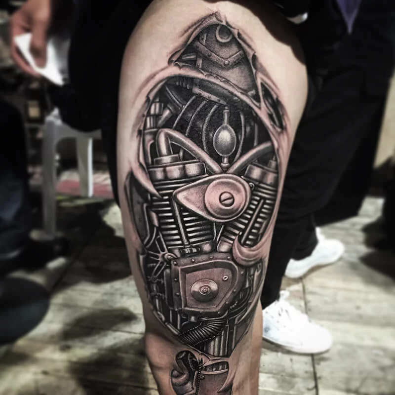 Biomechanical Tattoos by Tattoo Artist