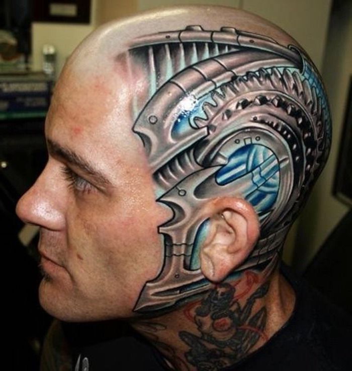 Biomechanical Skull Tattoo, Biomechanical Tattoos by Talented Tattoo Artists