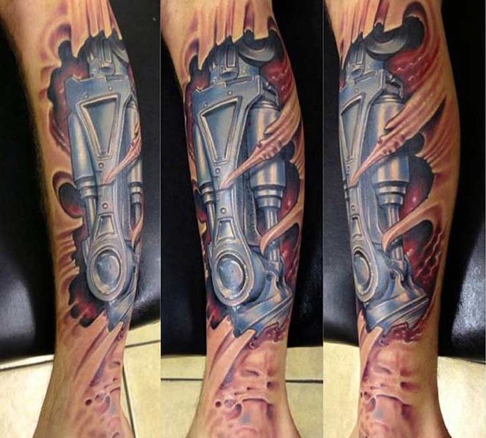 biomechanical tattoo design