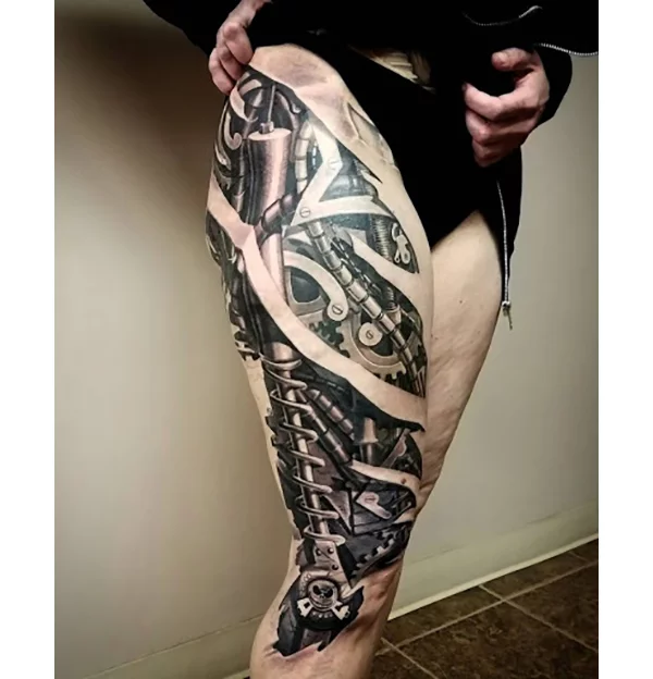 biomechanical tattoo designs