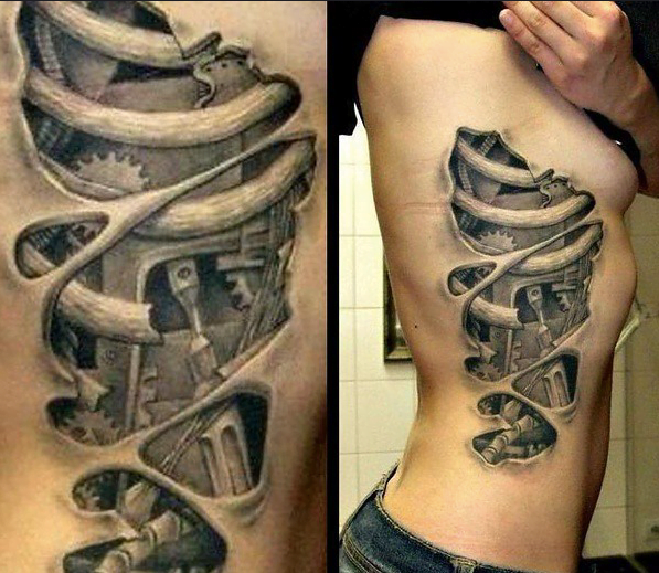 mechanical tattoos