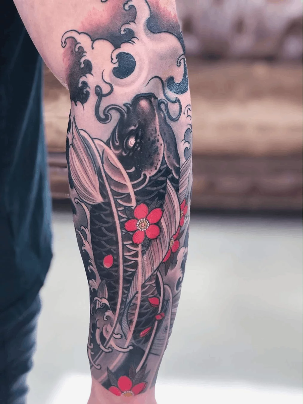 Tattoo uploaded by Xavier  Cherry blossom halfsleeve by Diau Bo DiauBo  oriental traditional japanese traditionaljapanese cherryblossom   Tattoodo