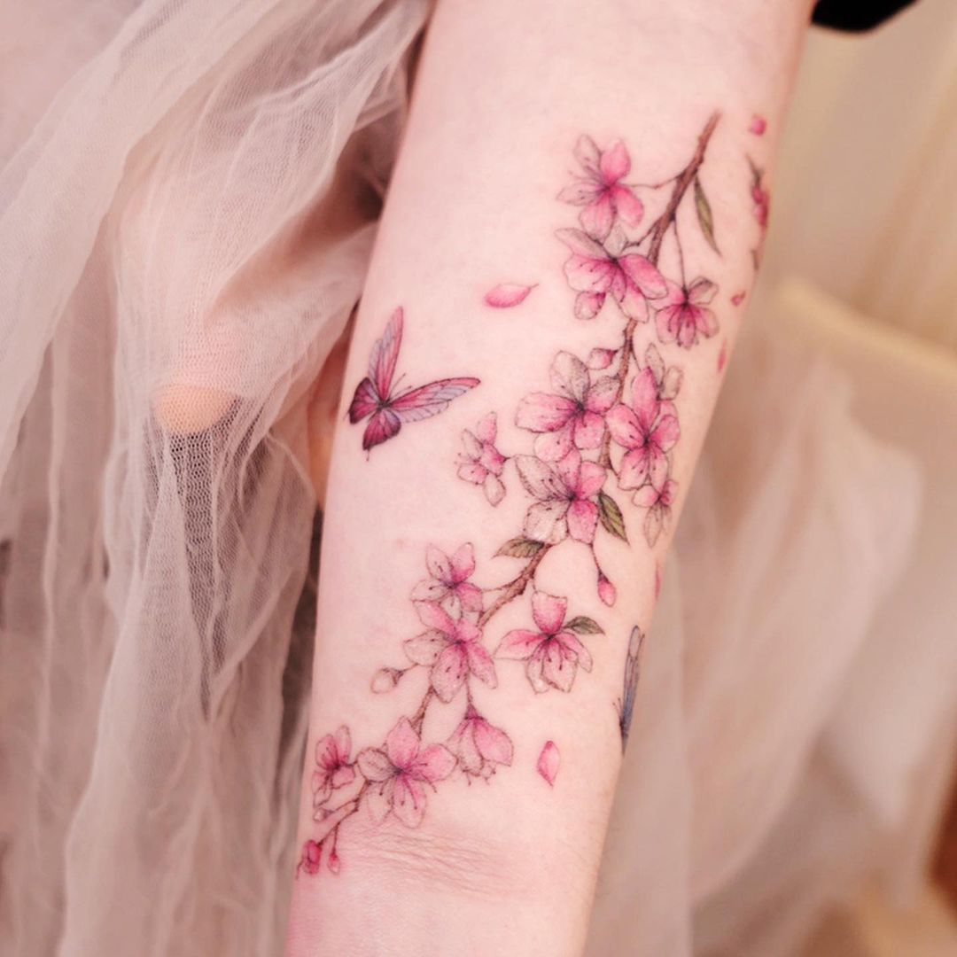 Cherry Blossom Tattoo Ideas