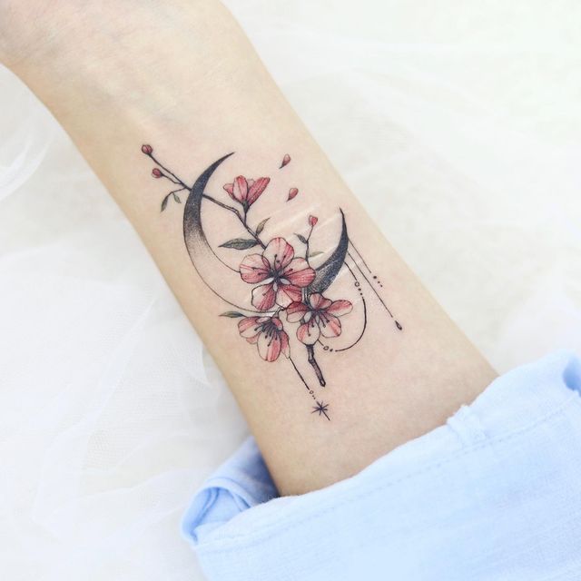 Cherry Blossom Flower Tattoo