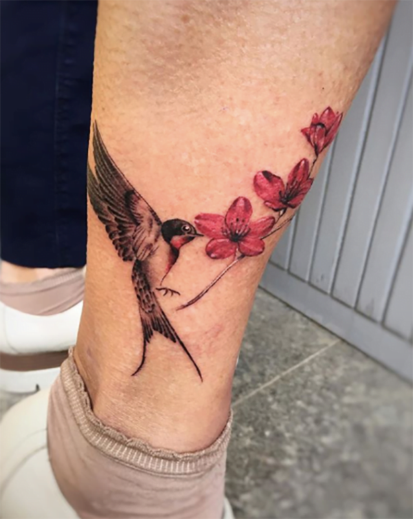 Cherry Blossom Flower Tattoo