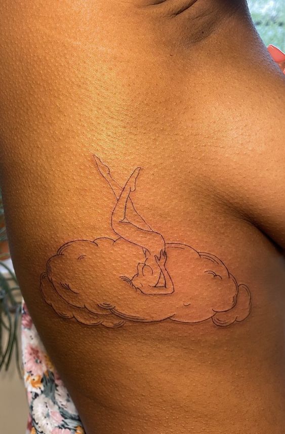 Background Tattoo Design, Cloud Tattoos
