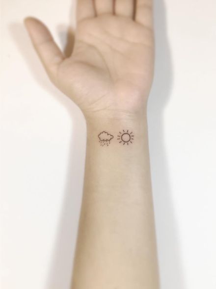 23 Cute Cloud Tattoo Designs and Ideas  StayGlam