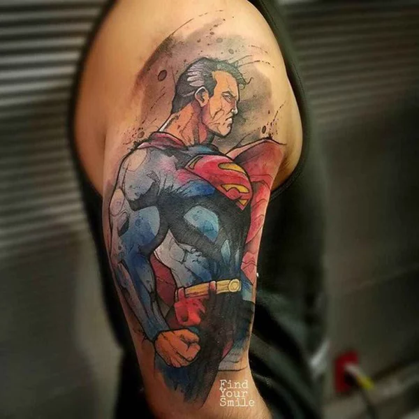 10 Stunning Superman Tribal Tattoos  Only Tribal