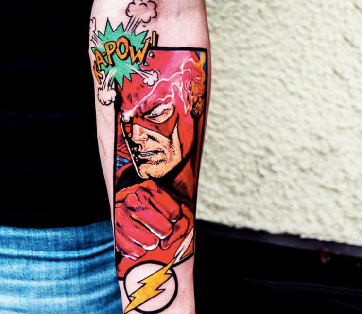 Dc Comics, Tattoos about Flash