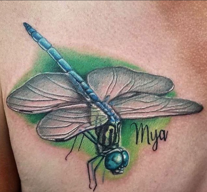 Watercolor Dragonfly Tattoo Ideas