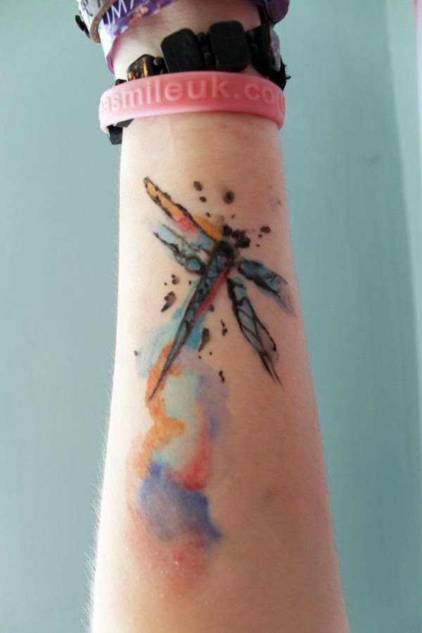 Memorial Dragonfly Tattoo