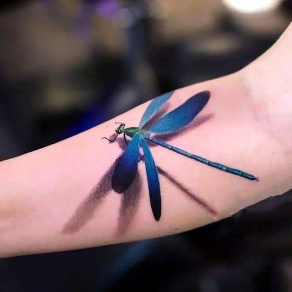 Black Ink Dragonfly Wings