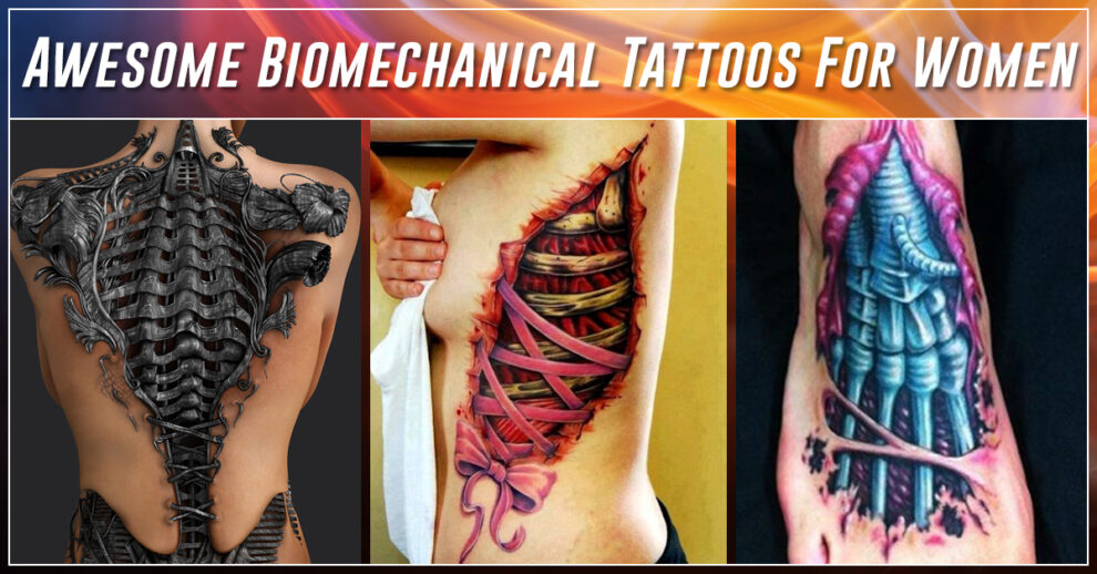 60 Unforgettable Biomechanical Tattoos that Creatively Combine Science ...