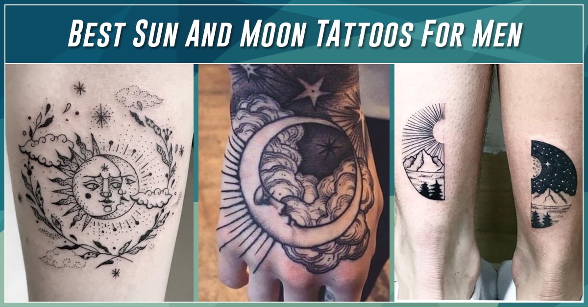 18 Most Stunning Sun and Moon Temporary Tattoos  Gumtoo