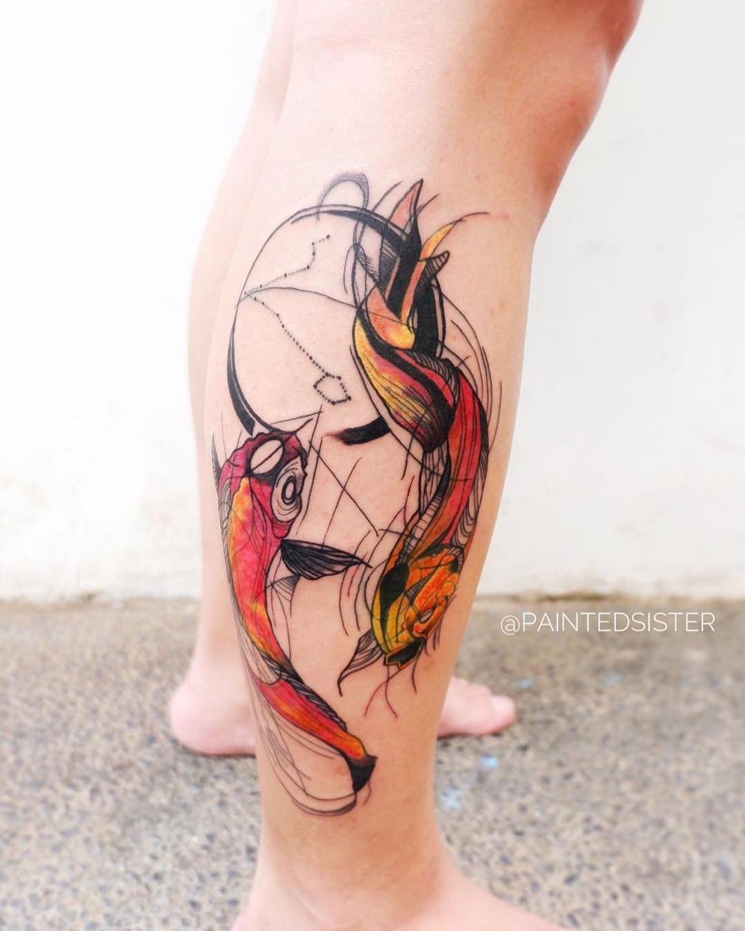 dragon koi fish tattoo