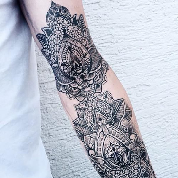 snake mosaic tattoo