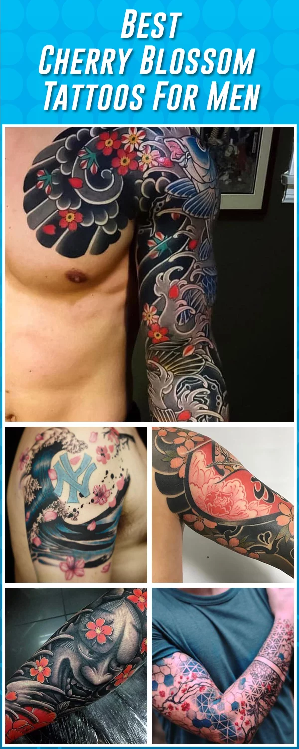Discover more than 77 cherry blossom tattoo for men - in.cdgdbentre