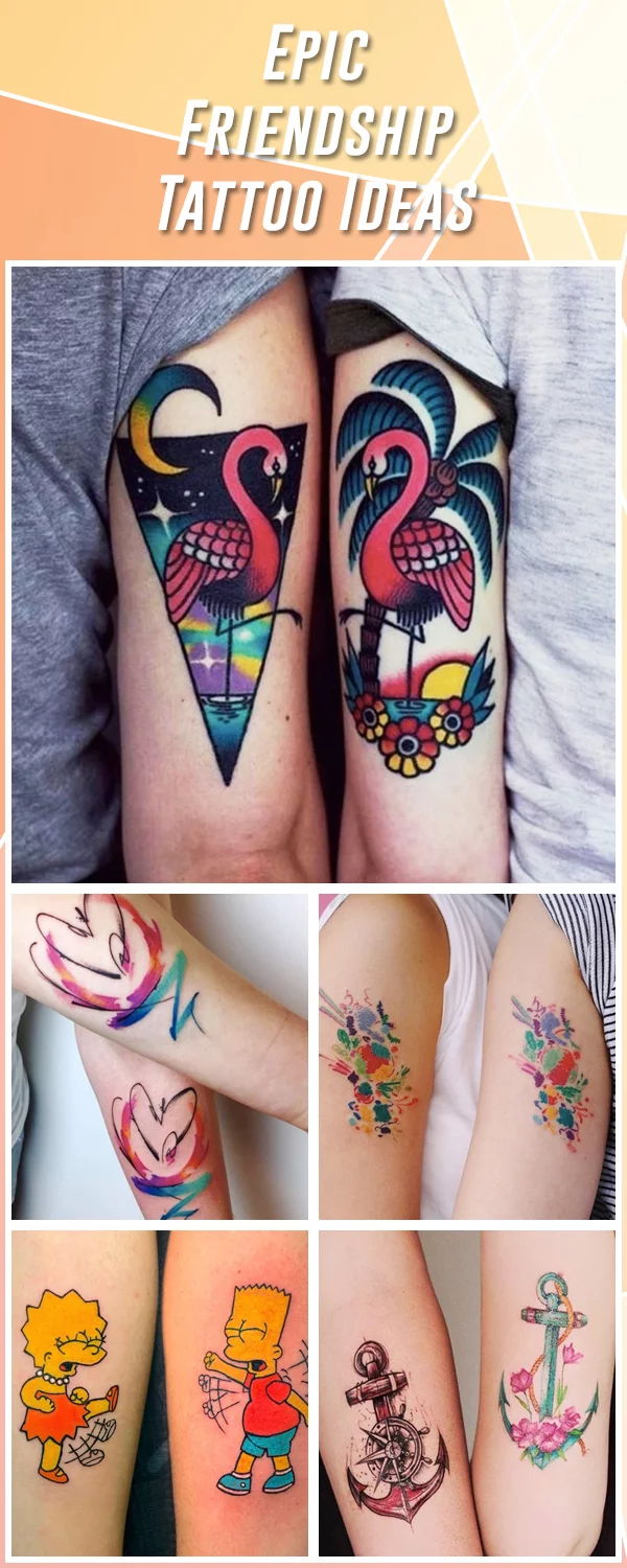 105 Best Friend Tattoo Ideas To Show Your Squad Is The Best  Bored Panda