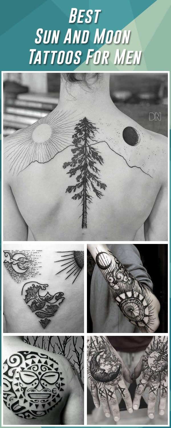 Sun and Moon Tattoos Meaning and 47 Best Design Ideas  Saved Tattoo