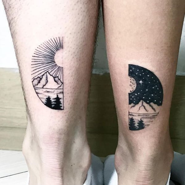 Sun and Moon Tattoos