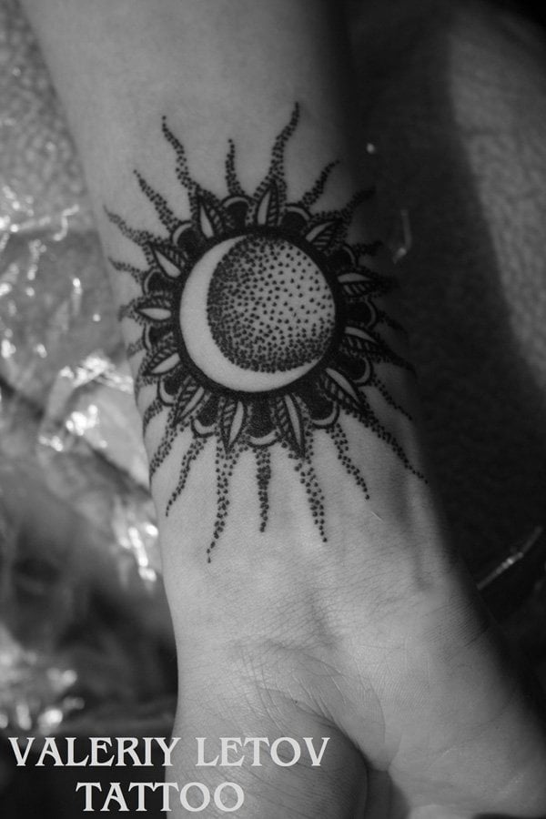 Sun and Moon Tattoo Designs