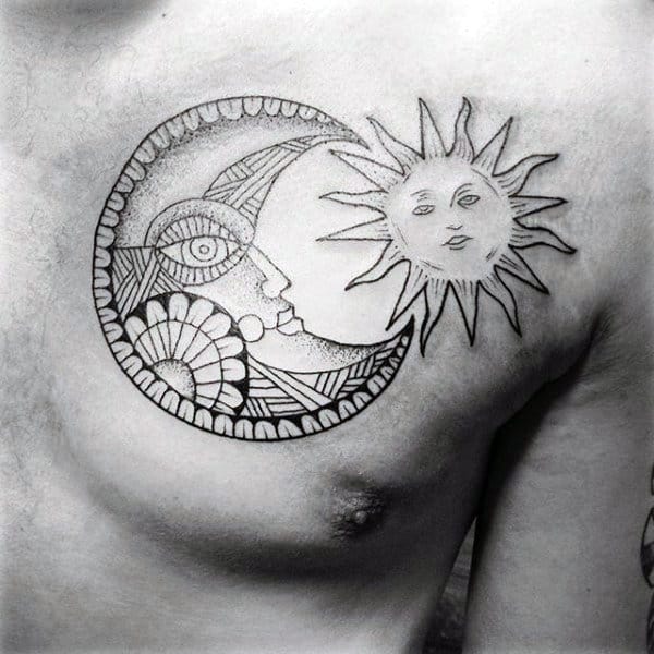 Sun and Moon Tattoos