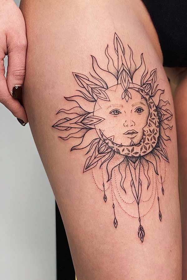 Moon Tattoo Design Ideas