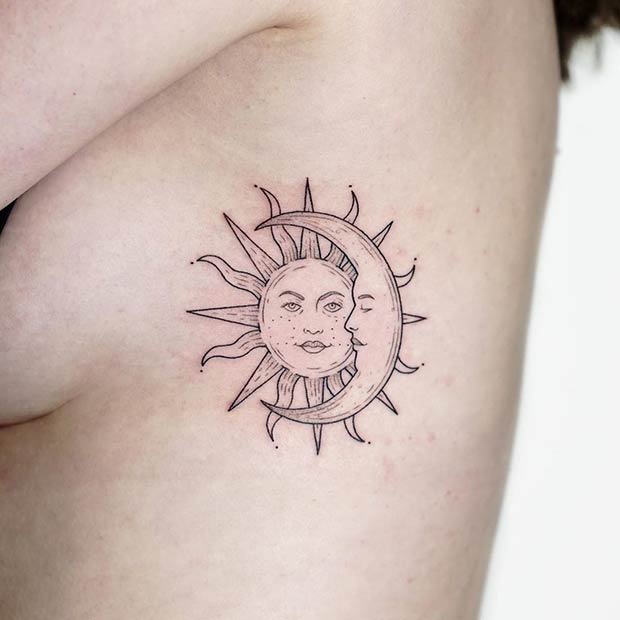 Moon Tattoo Design