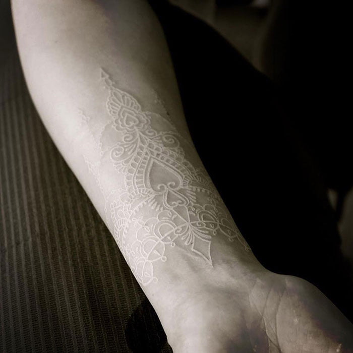 White Inked Tattoos