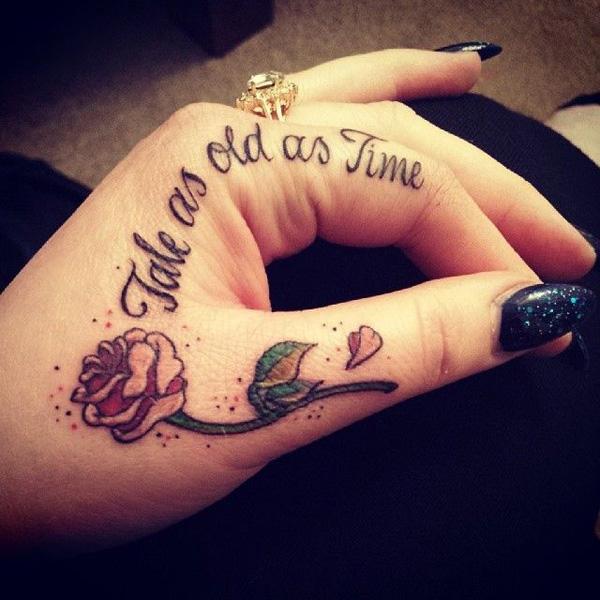 Beauty and the Best Hand Tattoos