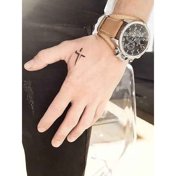 Gorgeous, Simple Shadowed Simple Cross Tattoo, simple angel wing tattoo