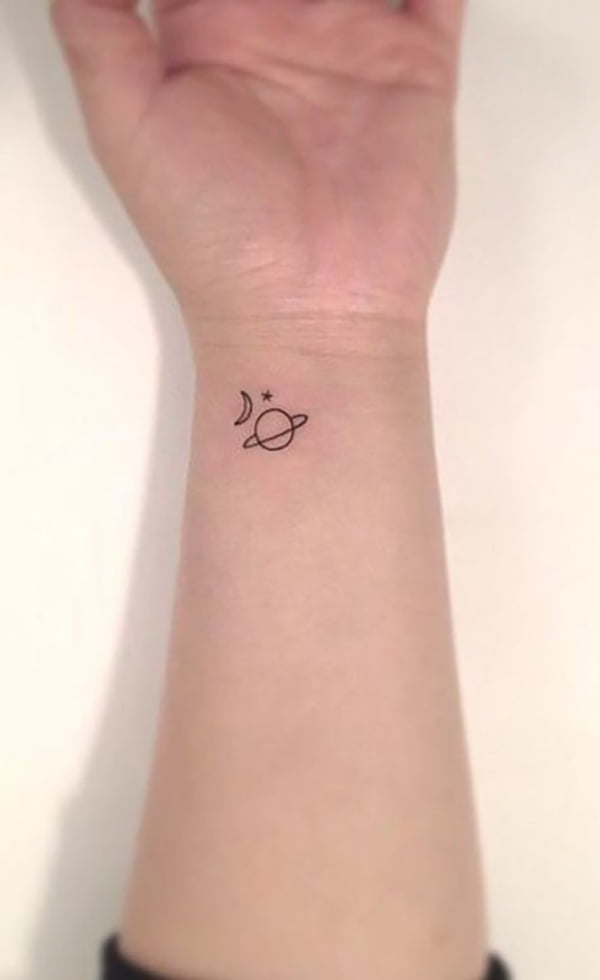 simple wrist tattoo