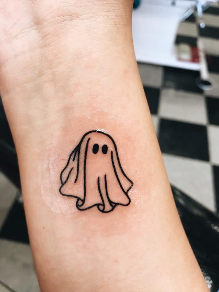 27 Ghost Tattoo Ideas Cute  Spooky Designs  Tattoo Glee